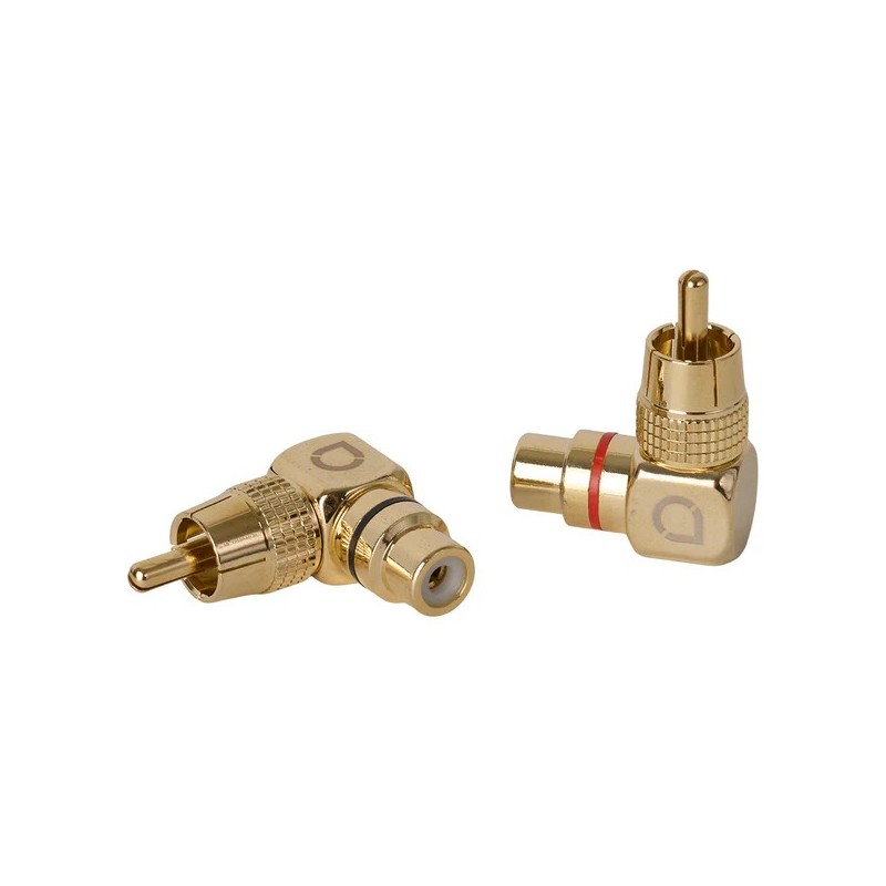 Adaptadores RCA macho-hembra en ángulo Auto-connect