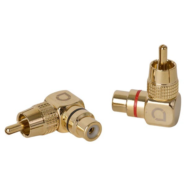 Adaptadores RCA macho-hembra en ángulo Auto-connect