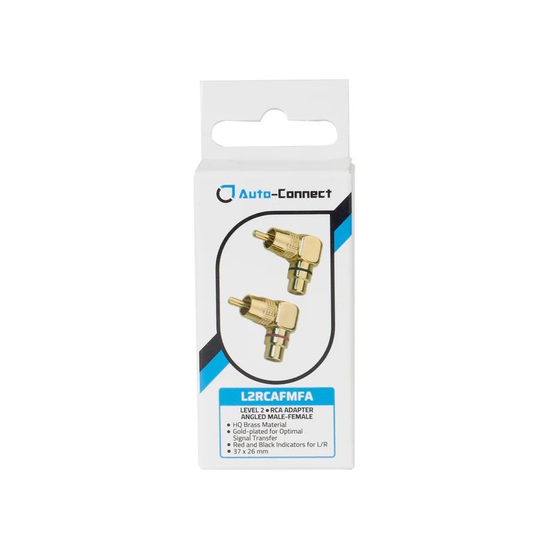 Adaptadores RCA macho-hembra en ángulo Auto-connect