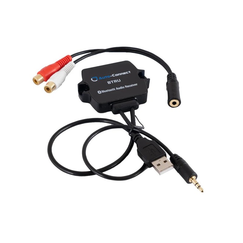 Receptor Bluetooth a auxiliar USB 5 V. auto connect