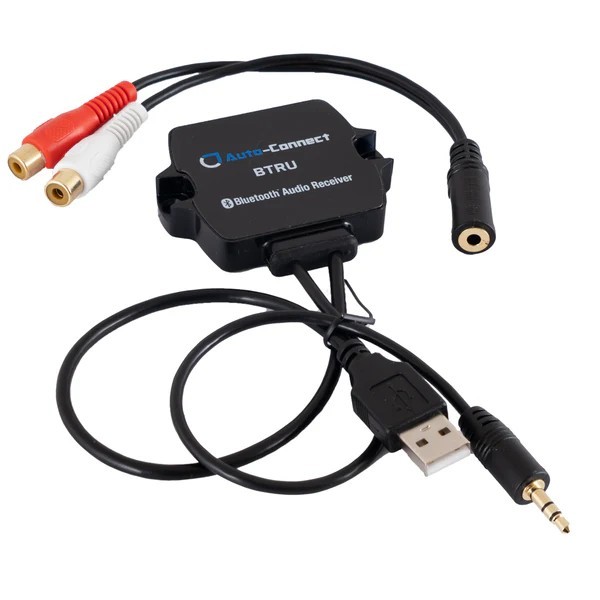 Receptor Bluetooth a auxiliar USB 5 V. auto connect