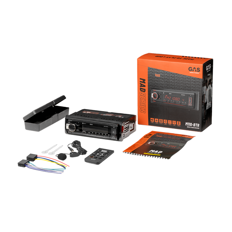 Radio USB y bluetooh GAS audio MAD M110-BT