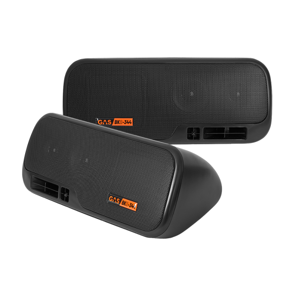 Altavoces 4" 3 vias con caja Gas audio 150w / 75wrms
