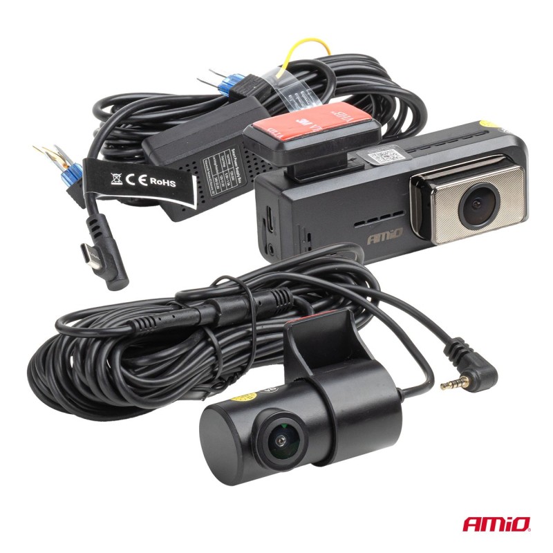 Dashcam con cámara trasera 2K WLAN WIFI HD