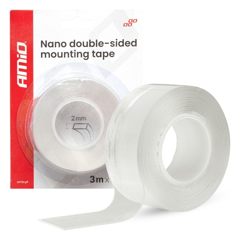 Cinta doble cara transparente 30mm 3mts