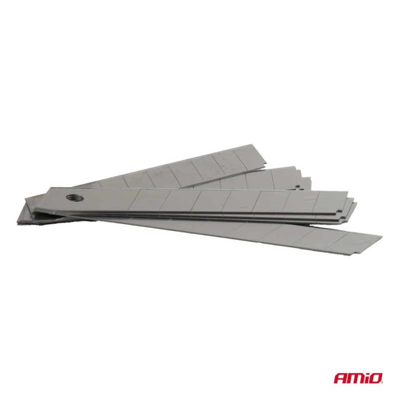 Juego cuchillas acero al carbono 100x18x0,5mm 10pcs.