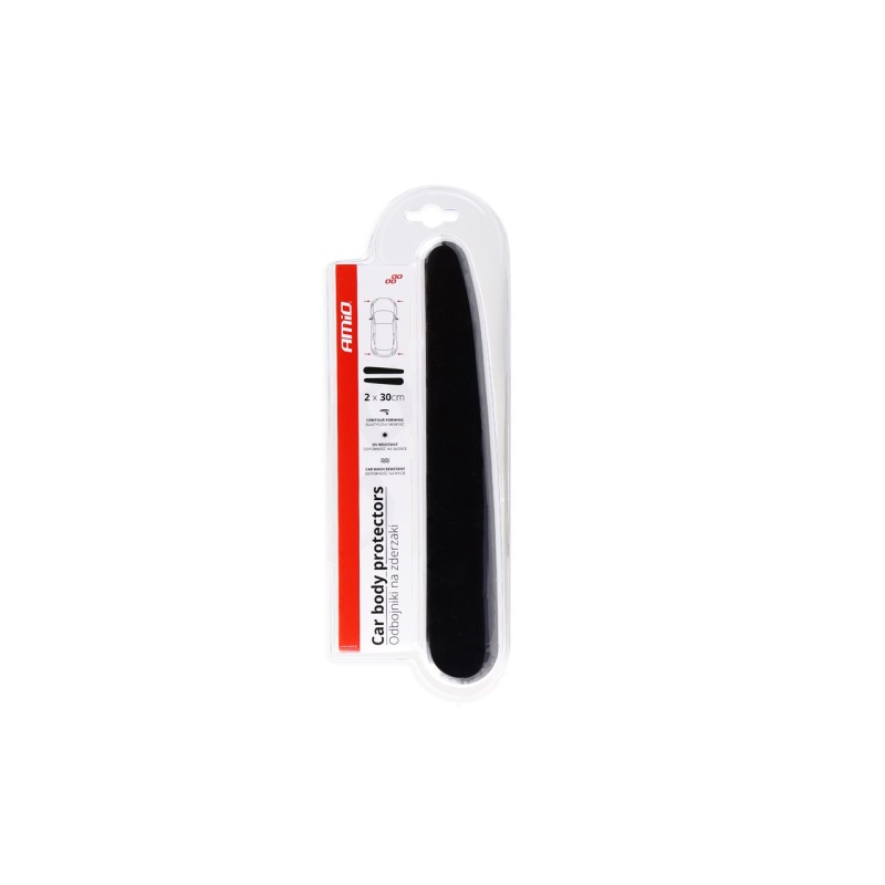 Protectores parachoques negro 2 x 30cm CBP-3