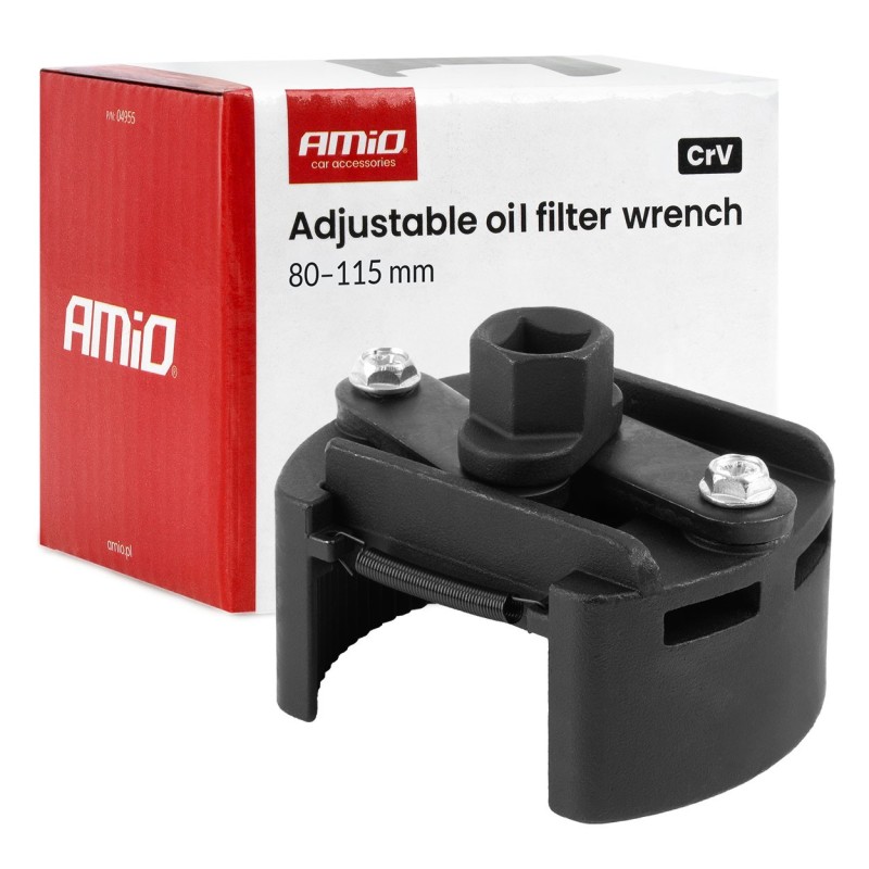 Llave ajustable para filtros de aceite 80–115 mm