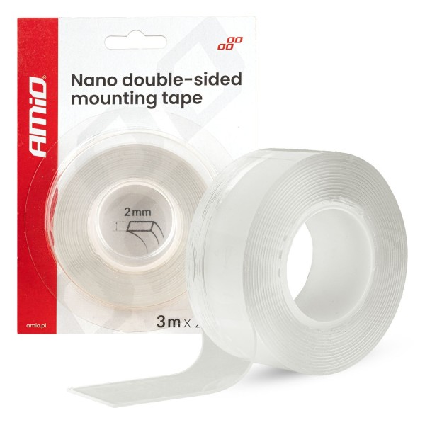 Cinta doble cara transparente 20mm 3mts