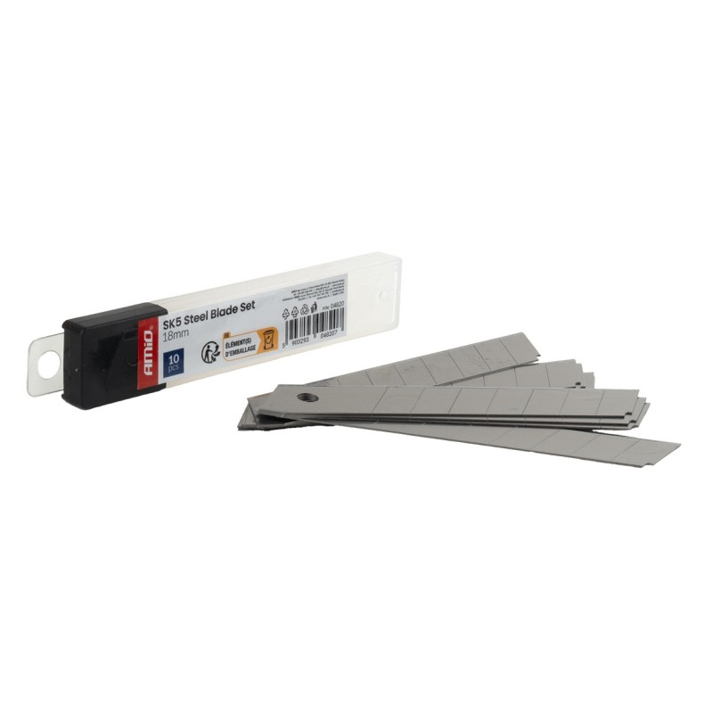 Juego de cuchillas de acero SK5 100x18x0,5mm 10pcs.