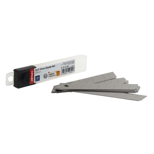 Juego de cuchillas de acero SK5 100x18x0,5mm 10pcs.