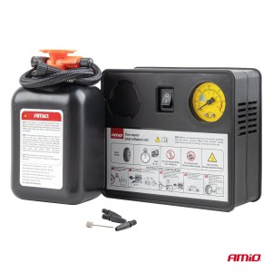 Kit de reparación e inflado de neumáticos 31m 12V