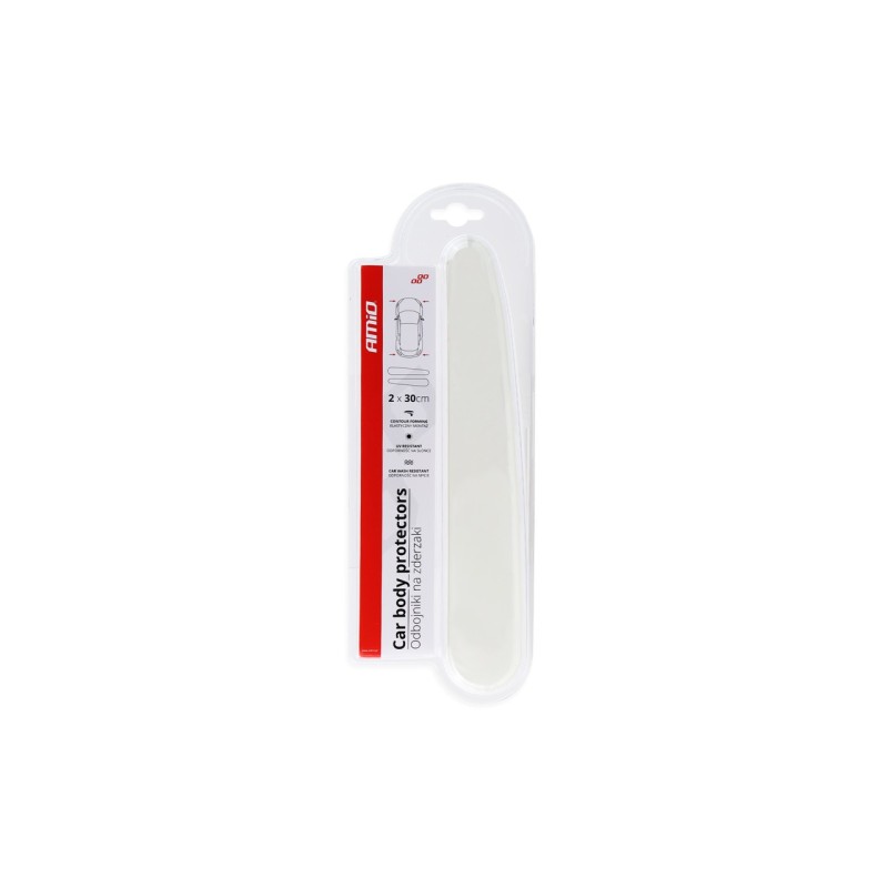 Protectores parachoques transparente 2 x 30cm CBP-2