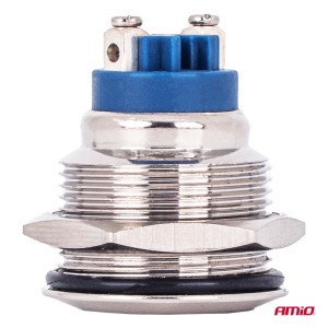 Interruptor plano de acero  ON/OFF 19mm 5A 12/230V