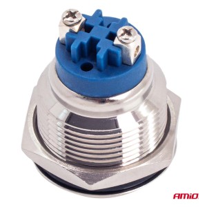 Interruptor plano de acero  ON/OFF 19mm 5A 12/230V