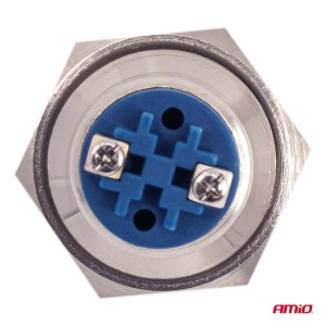 Interruptor plano de acero  ON/OFF 19mm 5A 12/230V