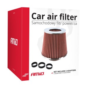 Filtro Aire AF-Cromado + 3 Adaptadores Montaje