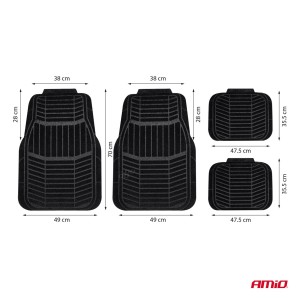 Alfombras moqueta universales para coche TCM-01