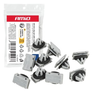 Grapas para molduras con junta de goma 11 mm, 10 uds.