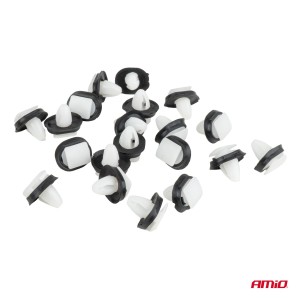 Grapas para molduras con junta de goma ⌀ 8 mm 17 mm, 20 uds.