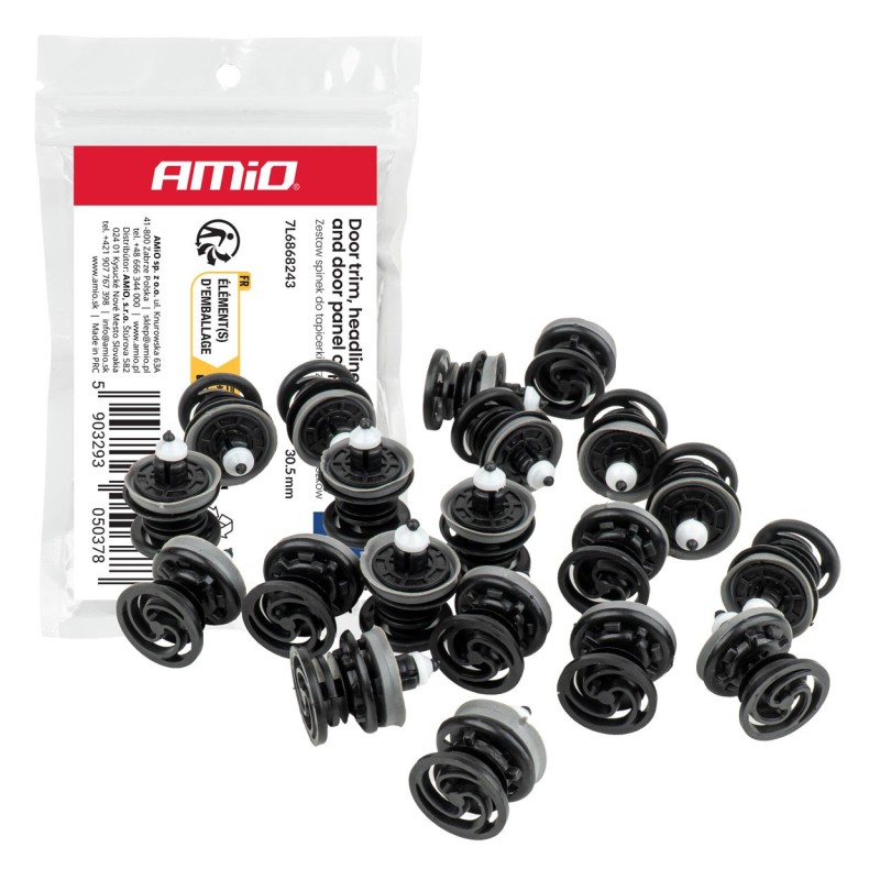 Grapas para paneles y molduras 30,5mm 20 uds.