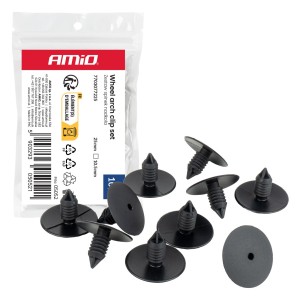 Grapas paso de rueda 25 mm ⌀ 10.5 mm, 10 uds.