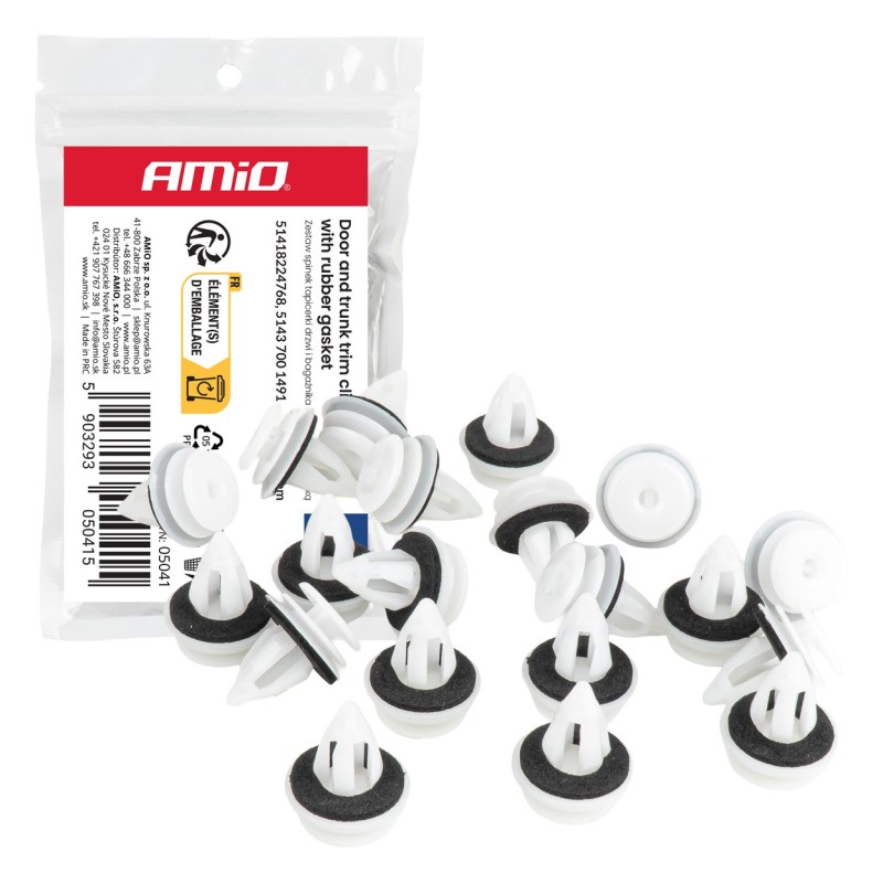 Grapas para paneles con junta de goma 20 mm, 20 uds.