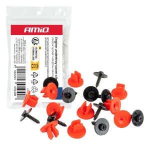 Grapas roscadas y tornillos con arandela 10 und.