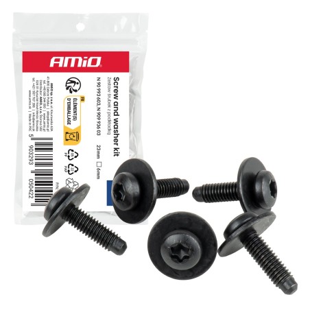 Tornillos Torx con arandela ⌀ 6 mm 23 mm, 5 und.