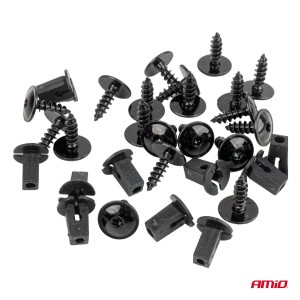 Tornillos Torx y grapas plastico ⌀ 12/4 mm, 20 uds.