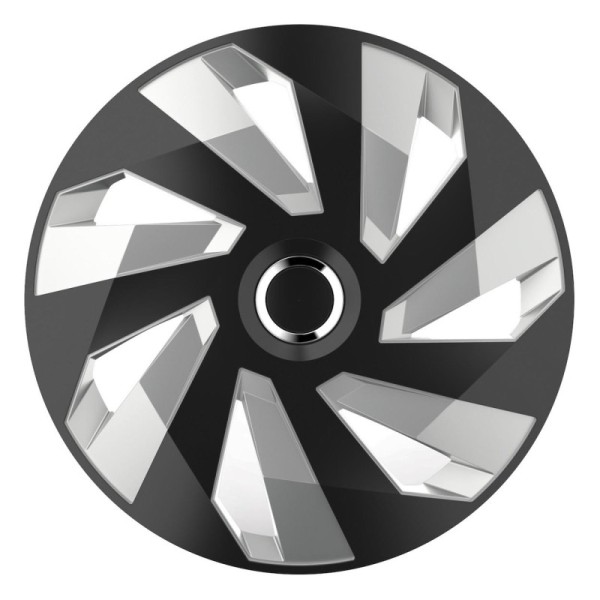 Tapacubo Vector RC 14" negro y plata