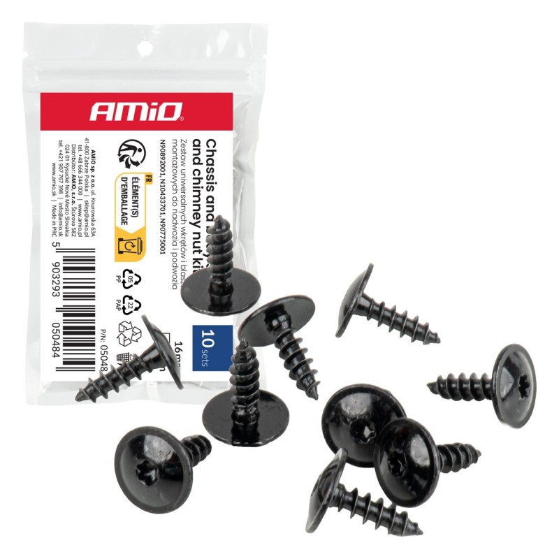 Tornillos Torx 16 mm ⌀ 5 mm, 10 und.