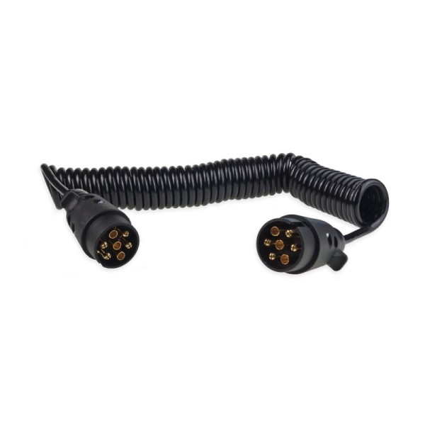 Alargador de 6 metros cable remolque en espiral 7 polos 12V