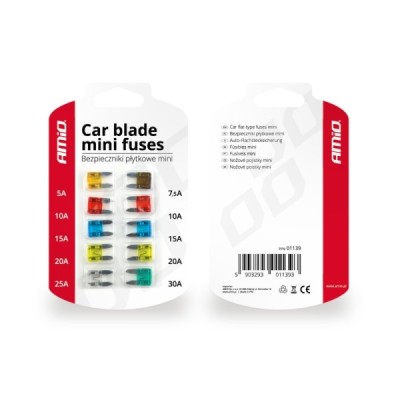 Fusibles MINI 10 unidades en  blíster