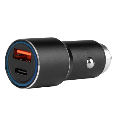 Cargador mechero  para coche en aluminio PCH PRO-08 USB-C+USB 38W 12/24V