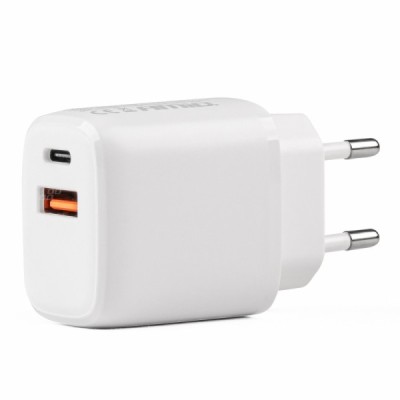 Cargador de pared PRO-09 USB+USB-C 20W Quick Charge 230V