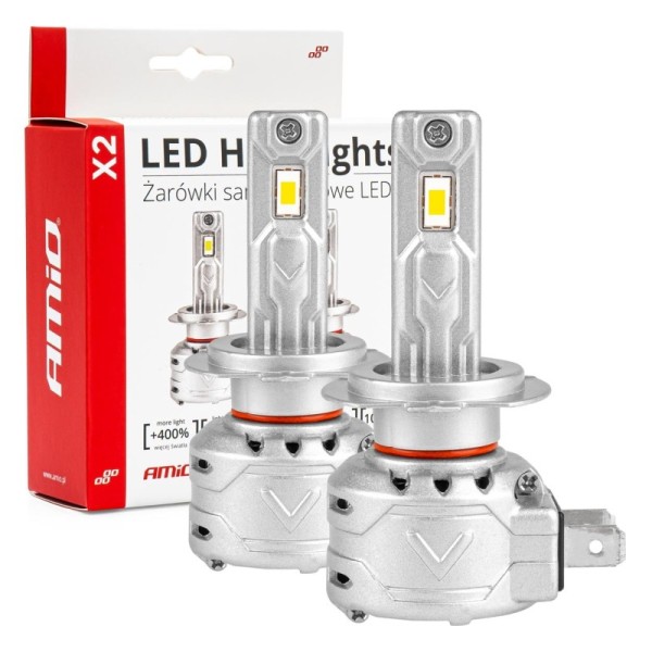 Lámparas Luz de Cruce LED H7/H18 X2 Series AMiO