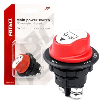 Interruptor desconectador de Batería 12/32V 100A máximo y 500A de pico