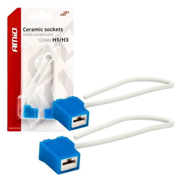 Conector Cerámico Angular 2 und. H1/H3 cable 15 cm