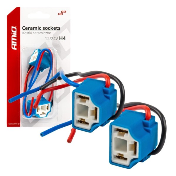 Conector Cerámico Angular 2 und. H4 cable 15 cm