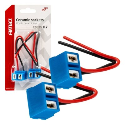 Conector Cerámico Angular 2 und. H7 cable 15 cm