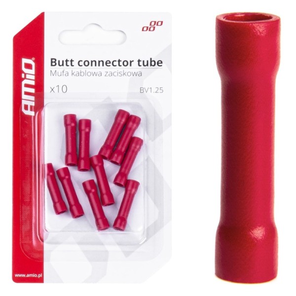 Conector a Tope Rojo MPD 1,25 10 uds.
