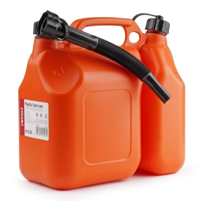 Bidón plástico para conbustible 6L + 2,5L AMIO-03208