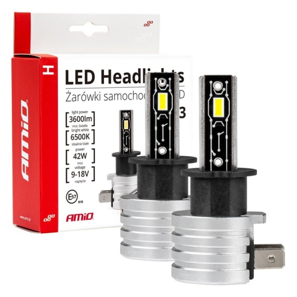 Lamparas Luz de Cruce LED H3 H-mini AMiO