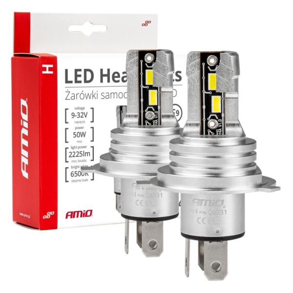 Lamparas Luz de Cruce LED H4/H19 H-mini AMiO