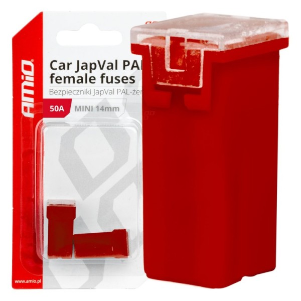 Fusible JapVal PAL Hembra 50A AMIO-03439 2 unidades