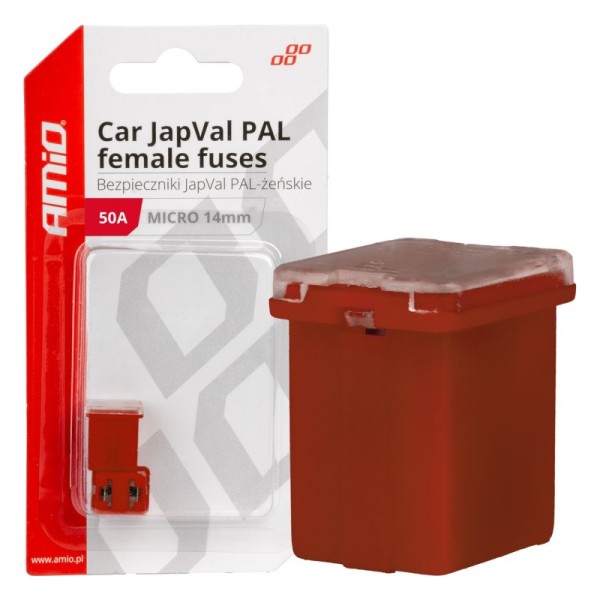 Fusible JapVal PAL Hembra 50A AMIO-03455 2 unidades