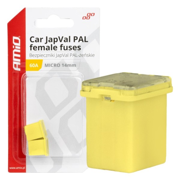 Fusible JapVal PAL Hembra 60A AMIO-03456 2 unidades
