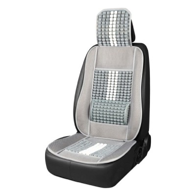 Respaldo asiento delantero soporte lumbar y apoyo de cabeza AMIO-03647 gris