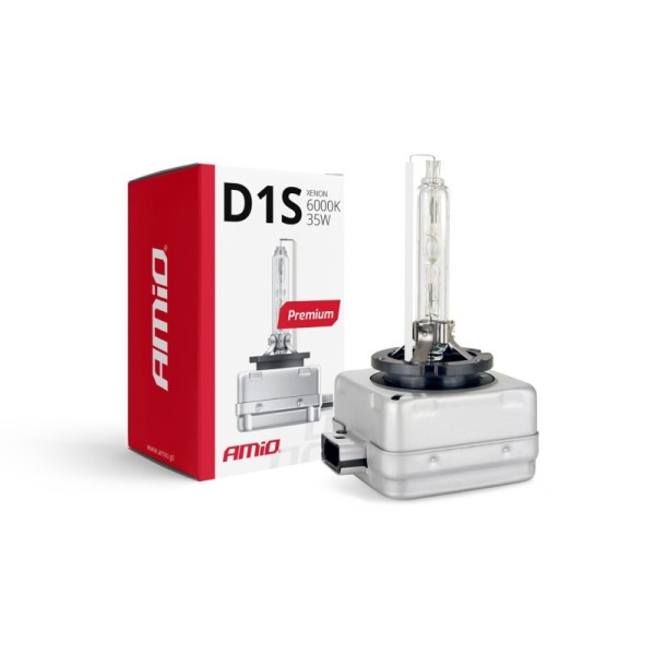 Bombilla xenón tipo D1S 6000K AMiO PREMIUM